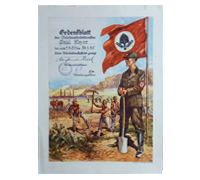 Commemorative RAD Membership Certificate 1935