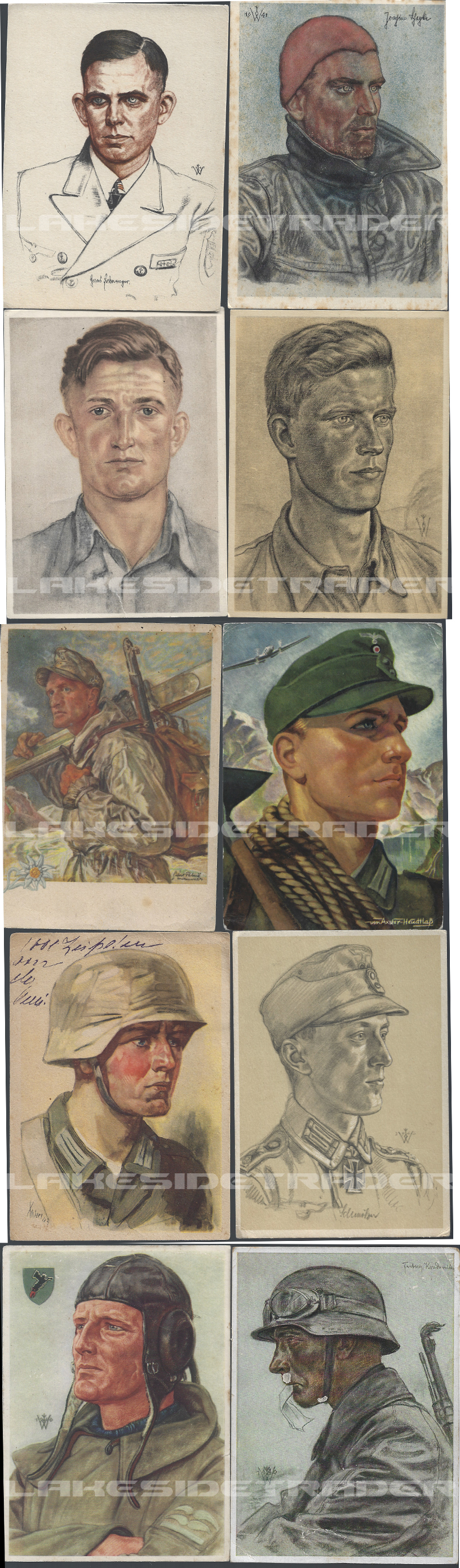 10 Postcards Willrich