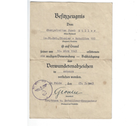 Black Wound Badge Document