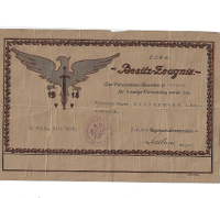 Imperial Black Wound Badge Document