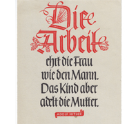 Die Arbeit ehrt die Frau wie den Mann, das Kind aber adelt die Mutter 