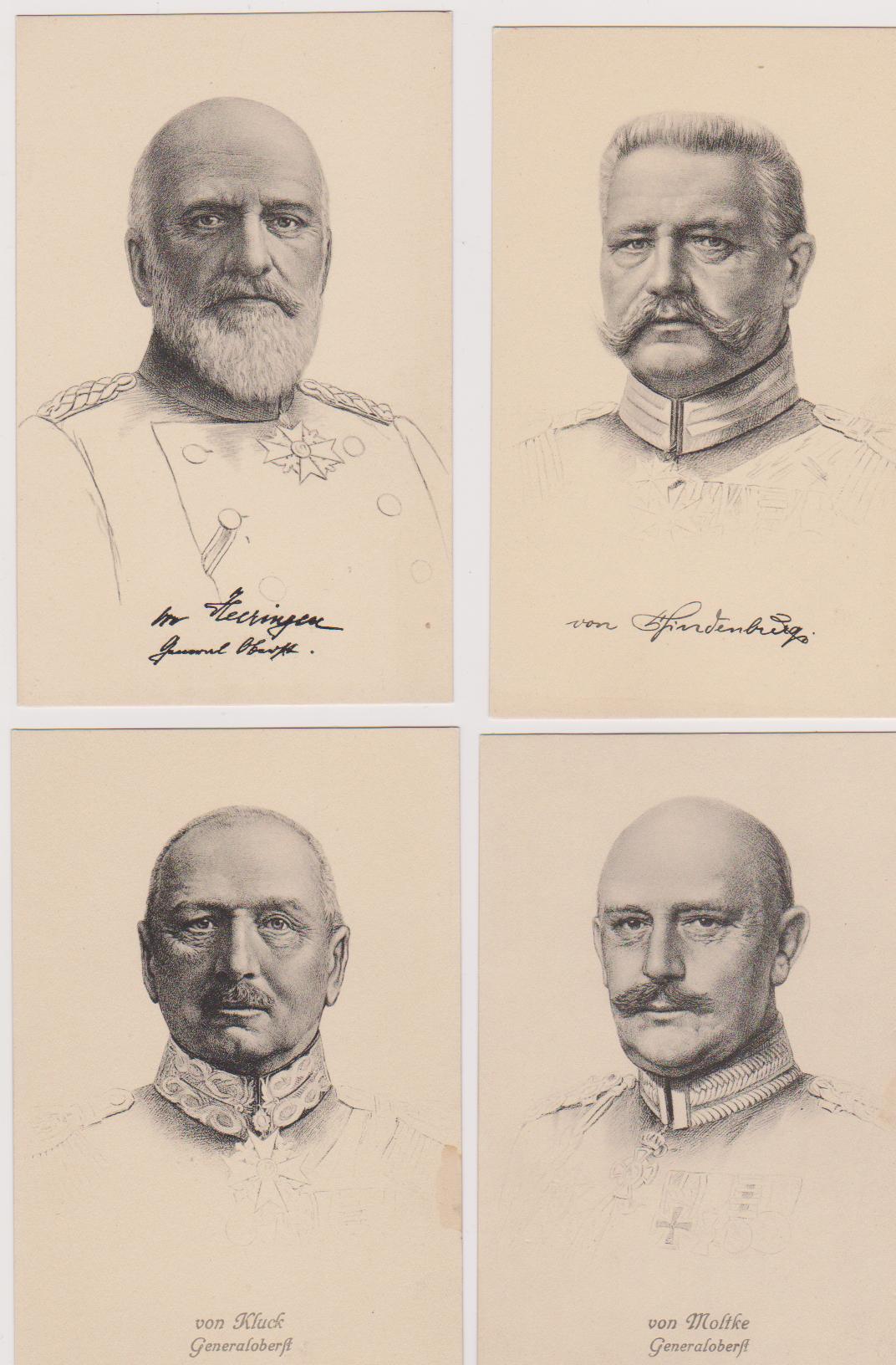 12 Imperial Personalities of WWI Postcards