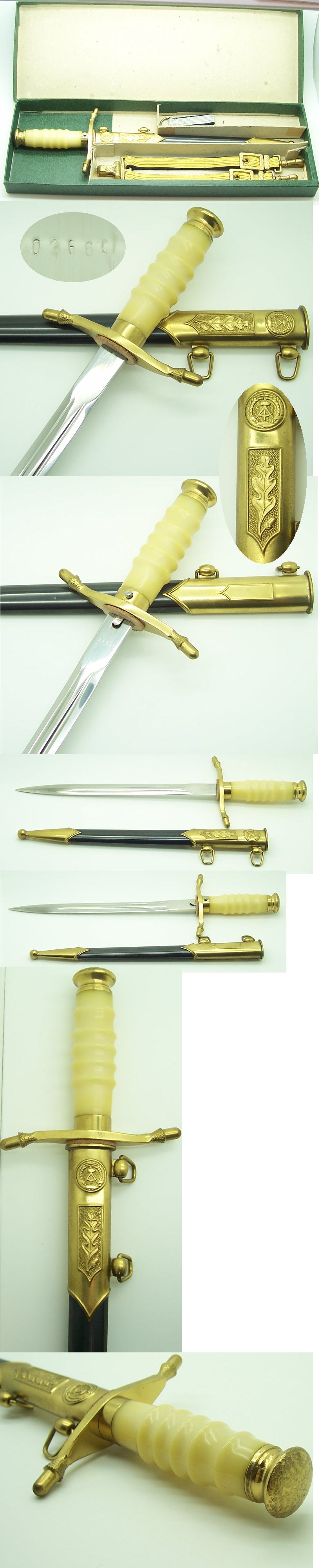 Boxed East German Navy Officer’s Dagger