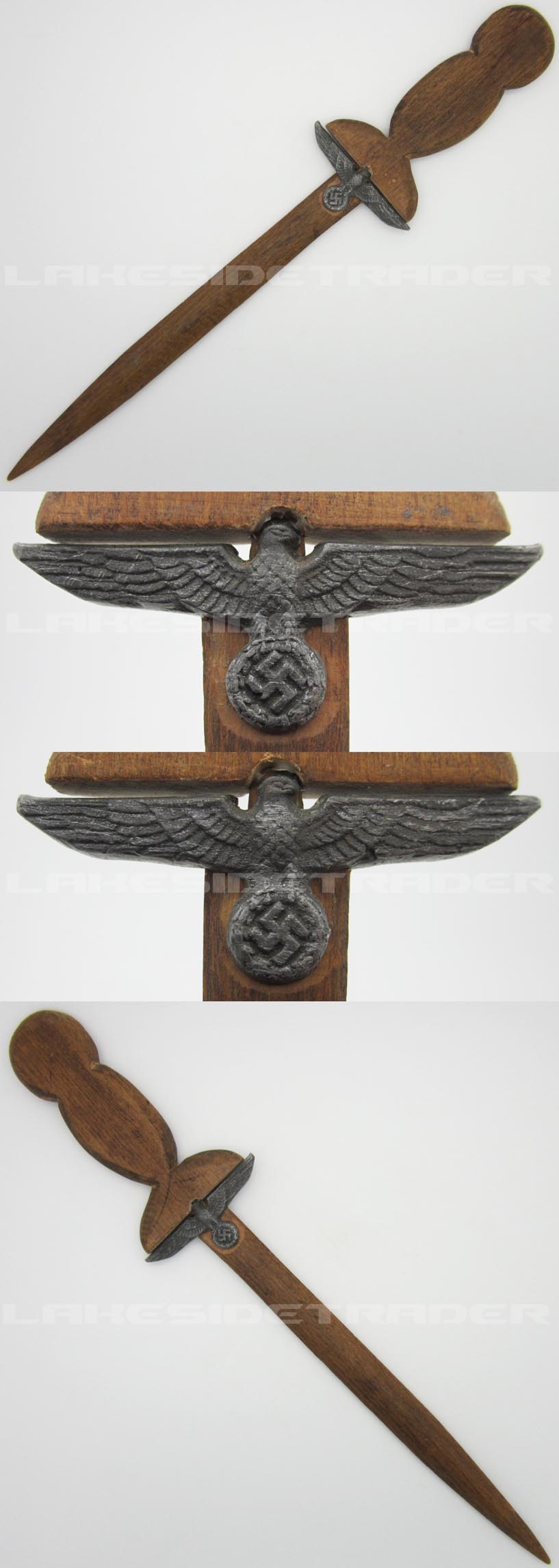 Trench Art Army Cap Badge Letter Opener
