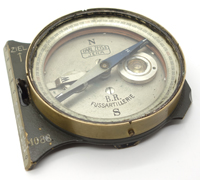 Imperial Brass Fussartillerie Artillery Aiming Compass By Carl Zeiss Jena