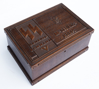 SS Engraved Wooden Photograph Box