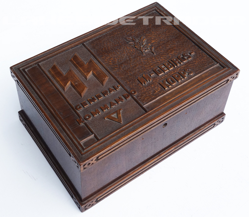 SS Engraved Wooden Photograph Box
