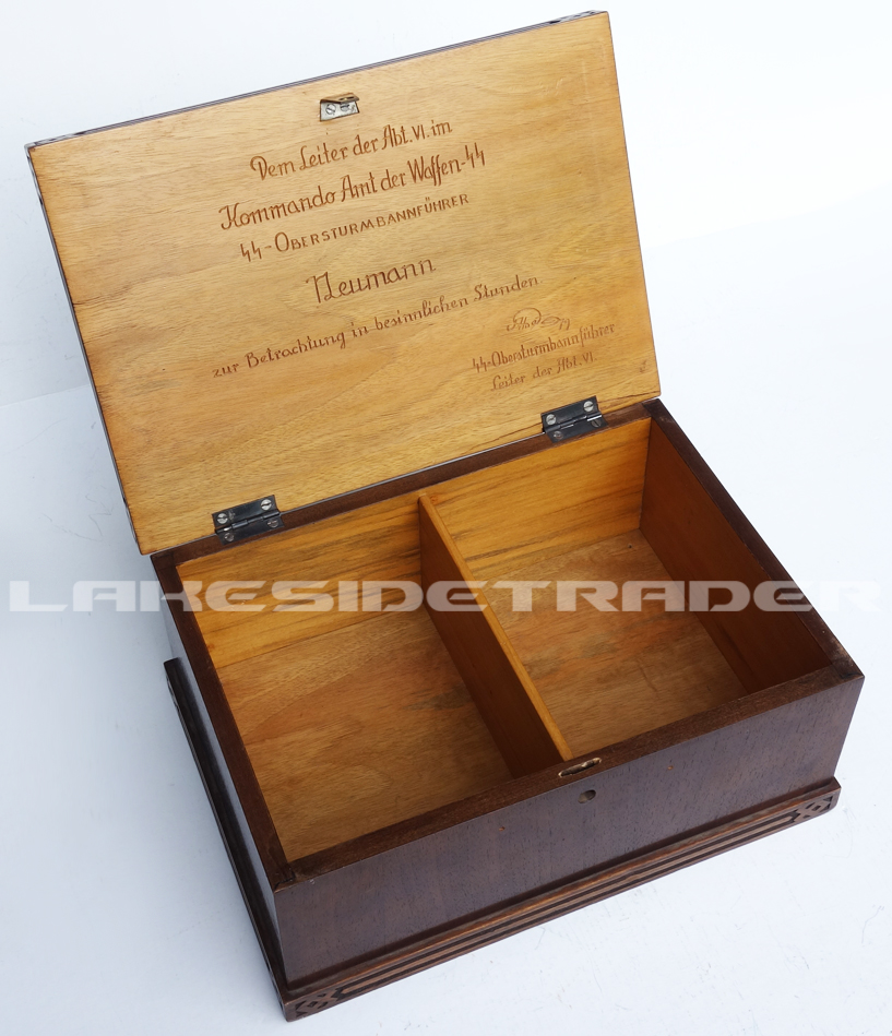 SS Engraved Wooden Photograph Box