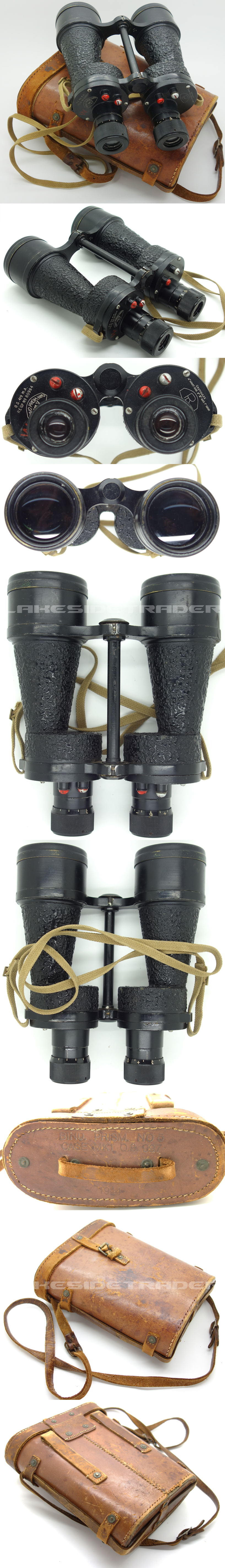 British NIL No 5 MK 5 Bino Prism 7x50 Binoculars