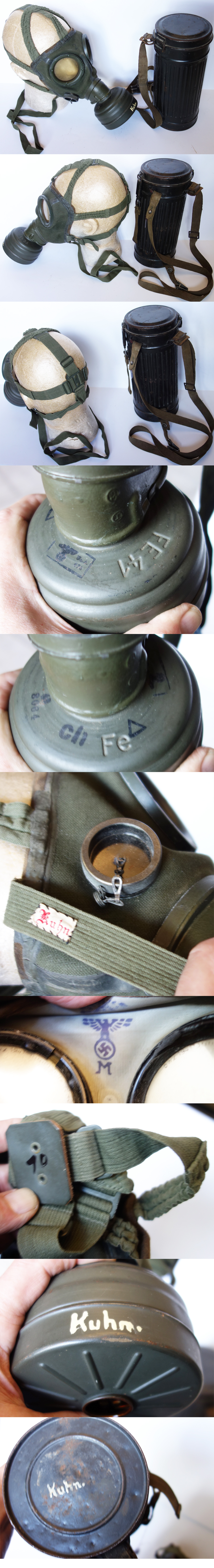 Navy Gas Mask & Canister