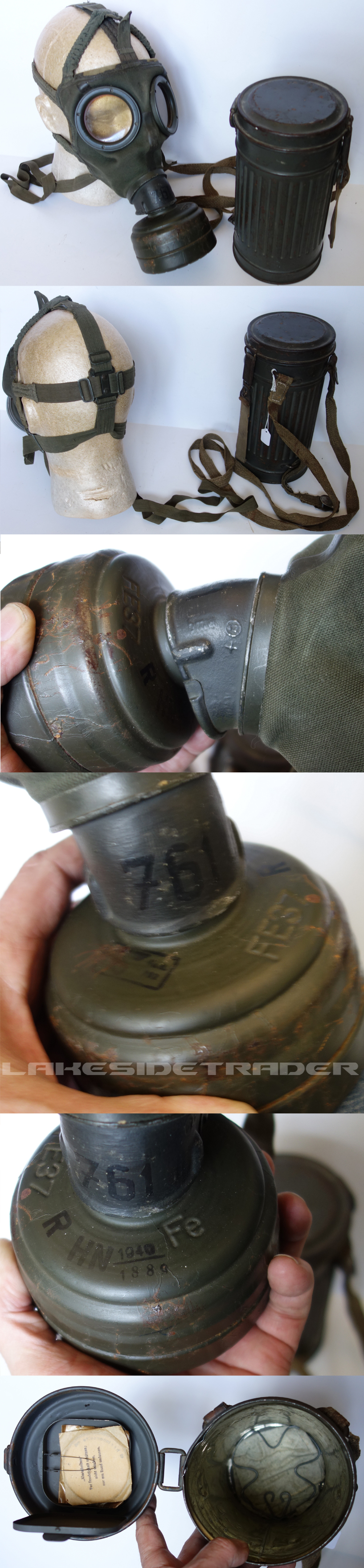 Early Gas Mask & Canister