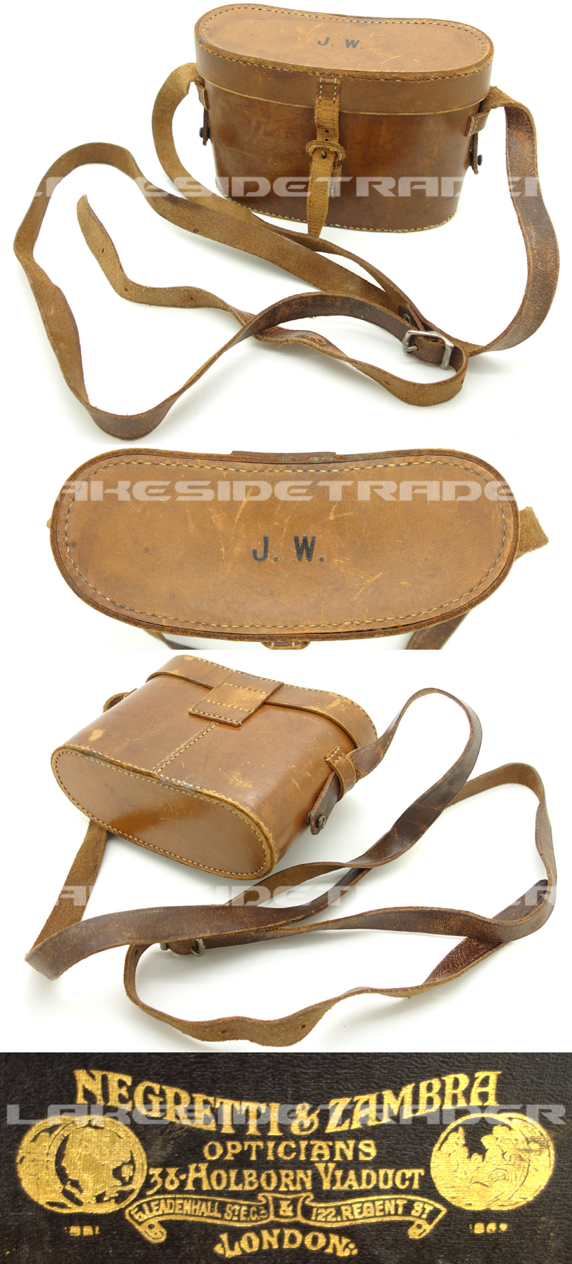 UK, WWI - Named Army Binoculars 1918