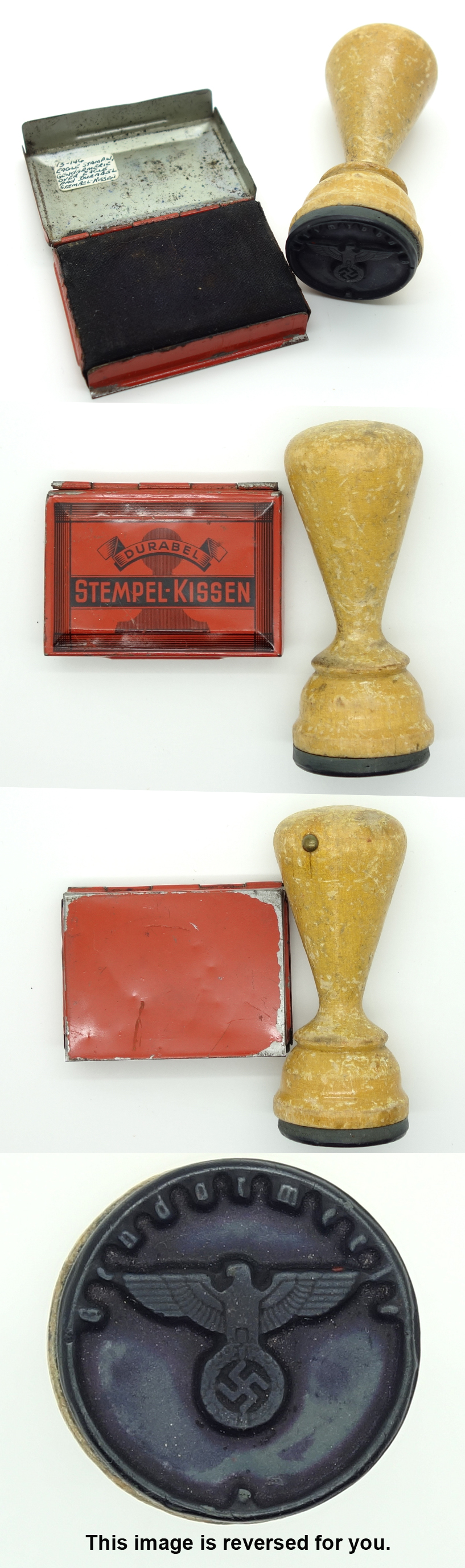 Gendarmerie Ink Stamp and Pad 