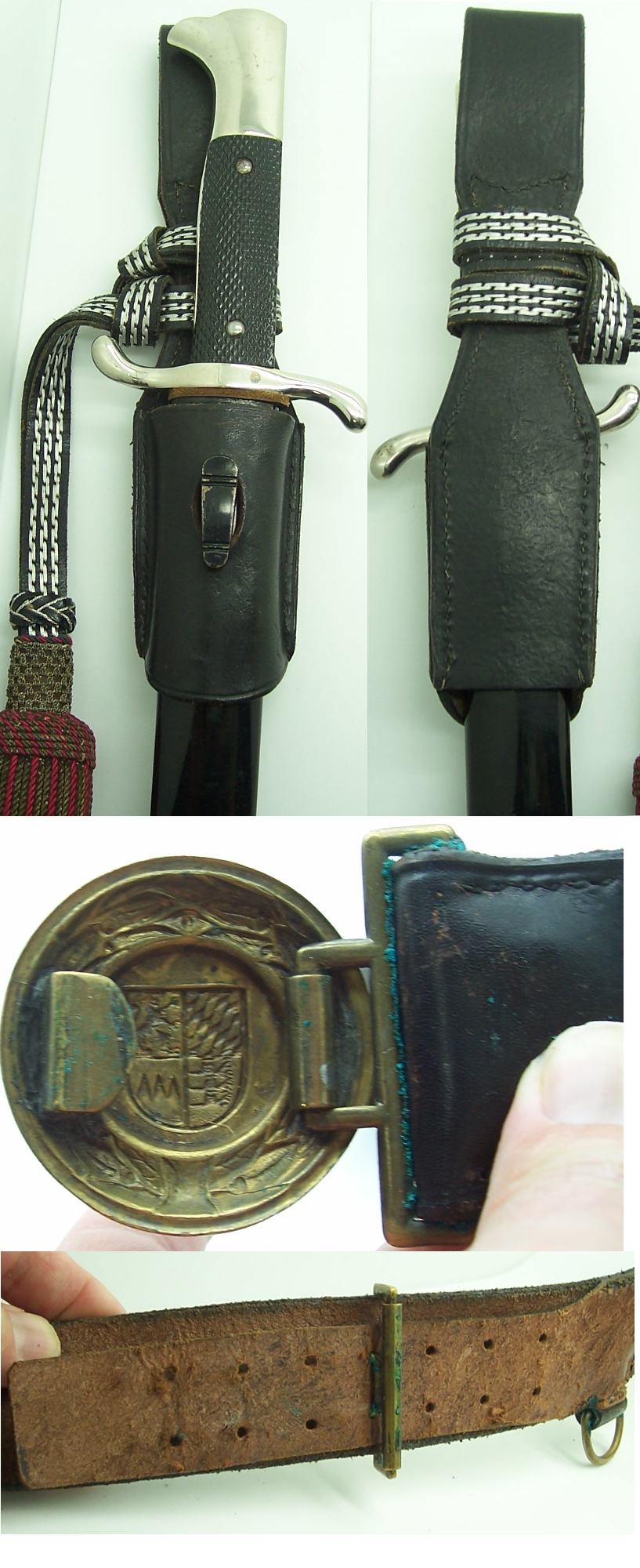 Eickhorn Long Fireman Bayonet and belt