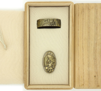 Japan - Kashira and Fuchi Tuneshige Signed