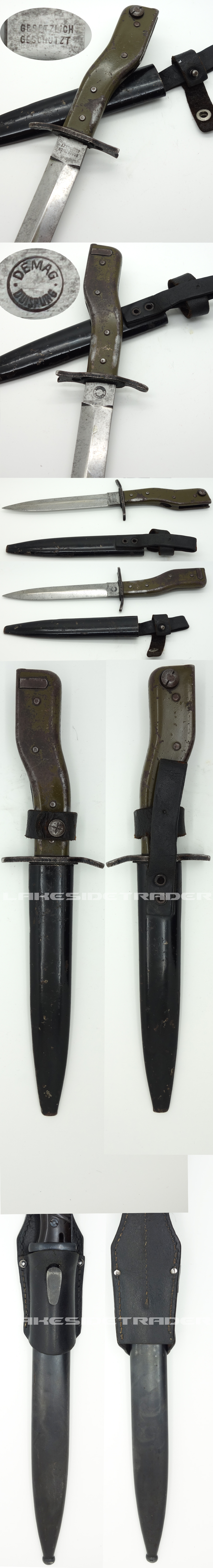 Crank-grip Fighting Knife/Bayonet by Demag
