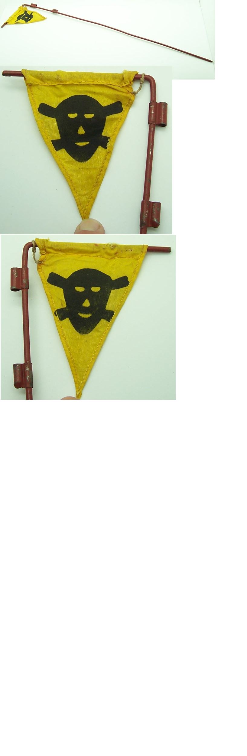 Mine field flag with Pole