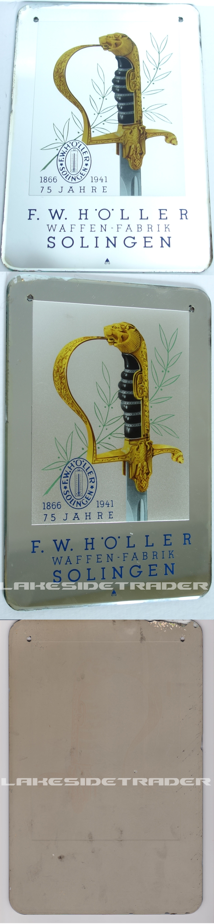 Holler Advertising Plaque  75 Year Anniversary 