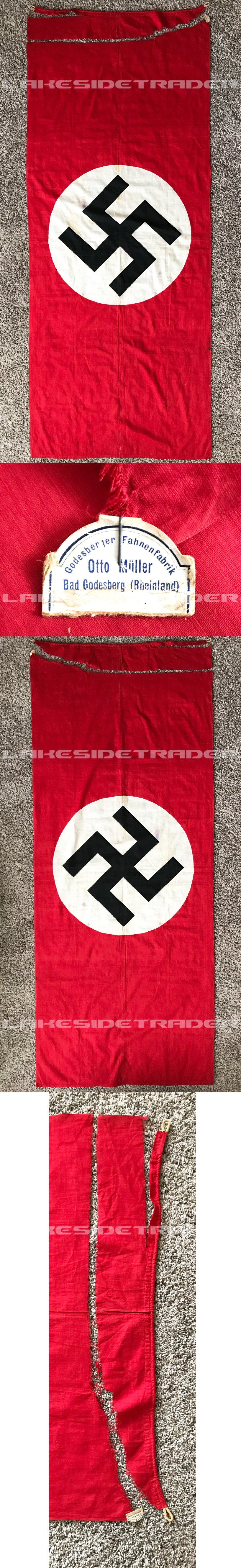 Tagged – NSDAP Medium Banner by Otto Muller