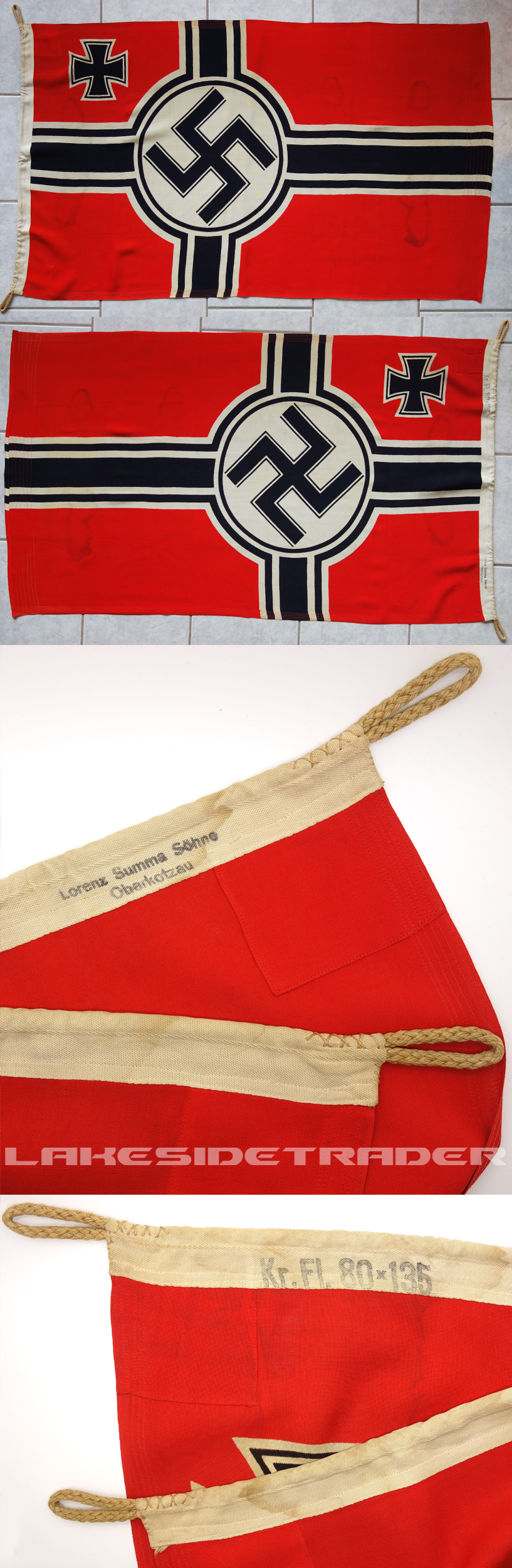 80 X 135 National War Flag by Lorenz Summa Söhne