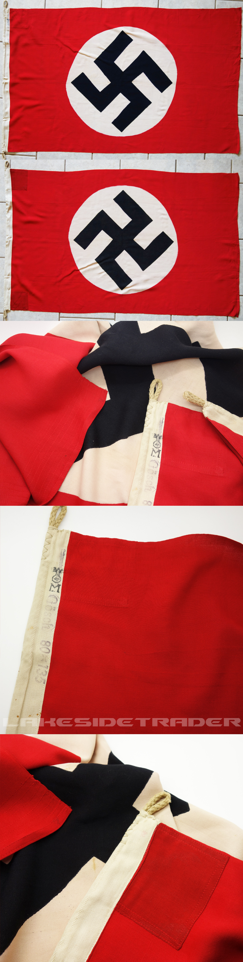 Marine marked NSDAP Gosch Flag 80 x 135