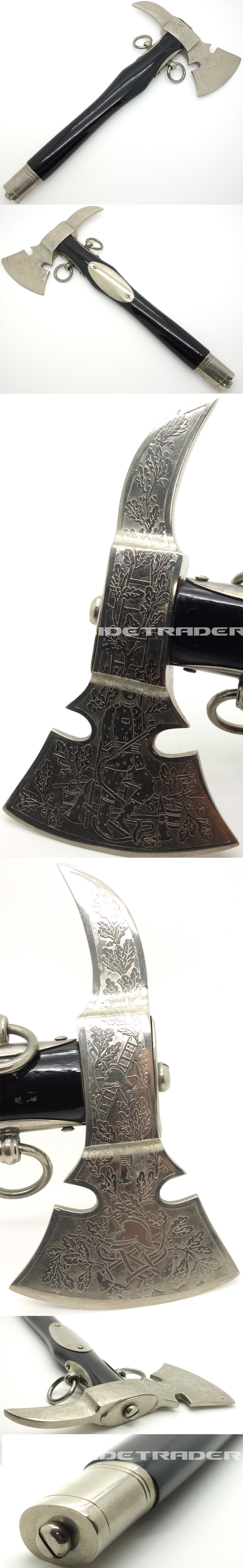 Engraved Fireman's Axe by Horster