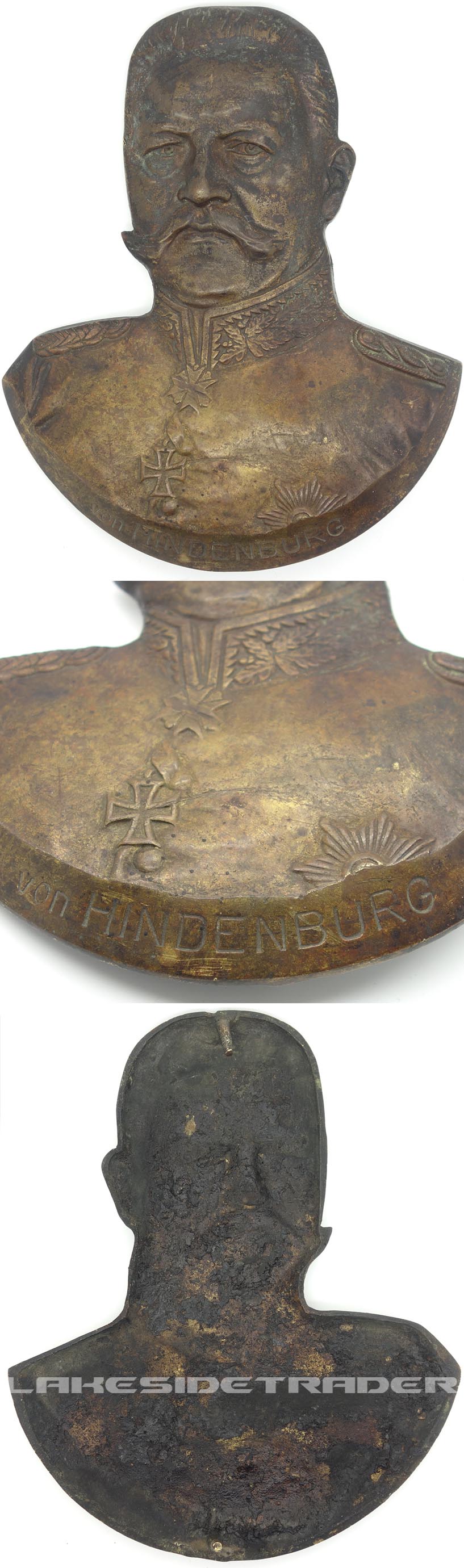 Hindenburg Bronze Plaque