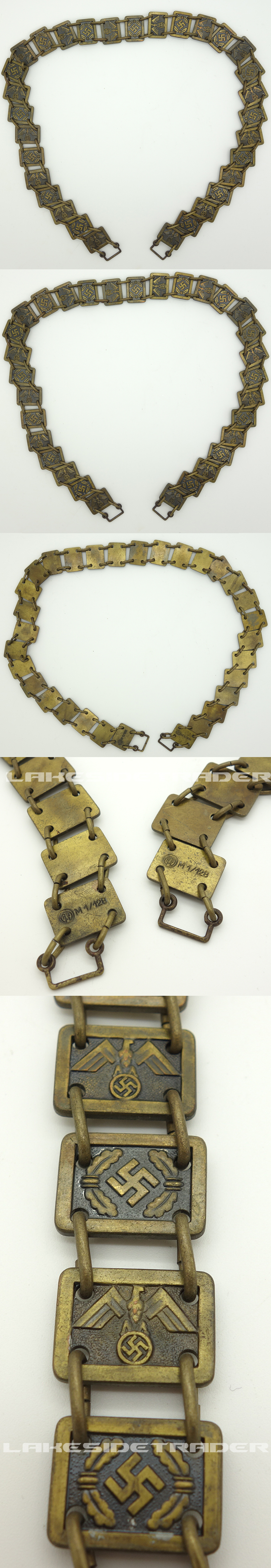 NSDAP Political Leaders Gorget Chain by RZM M1/128