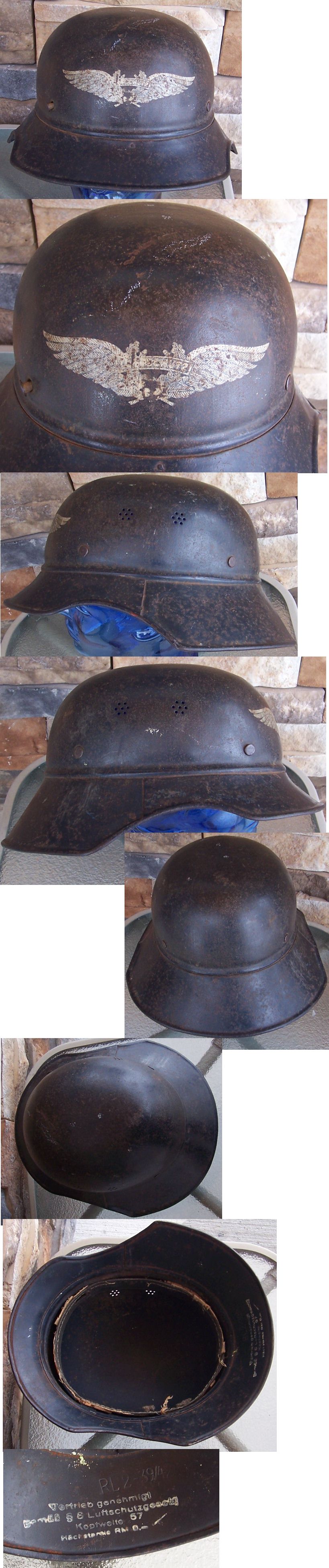 M38 Luftschutz Helmet Shell 