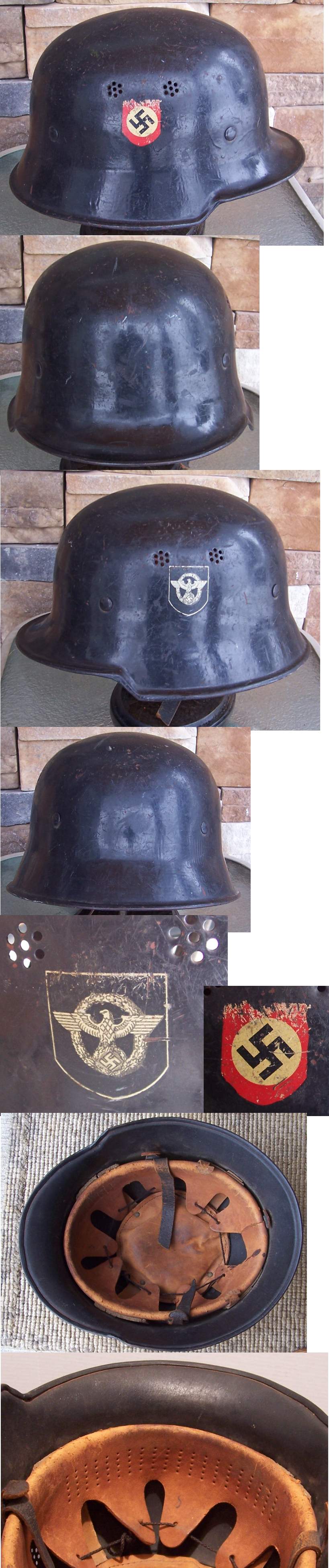 M34 DD Fire Police Helmet