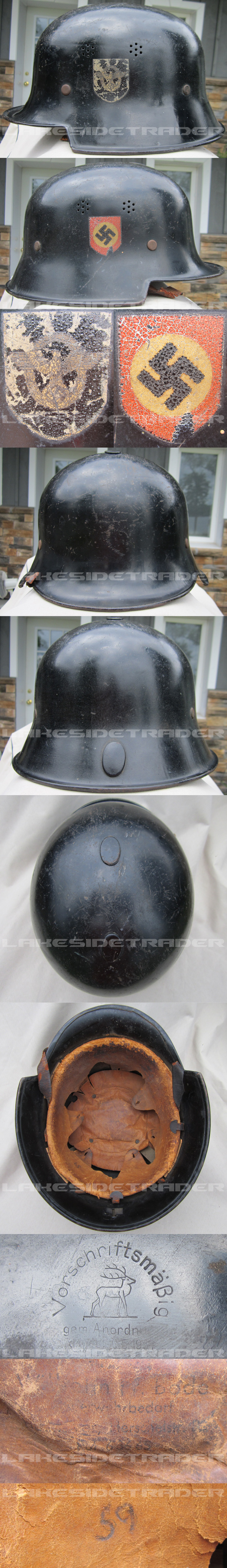 M34 Fire Police Helmet