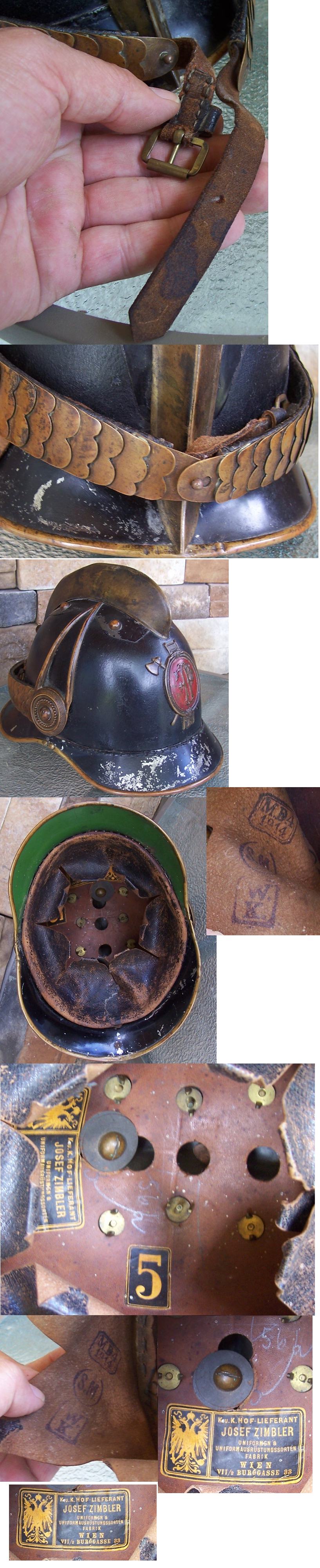 Imperial Austrian Fire Helmet Pickelhaube