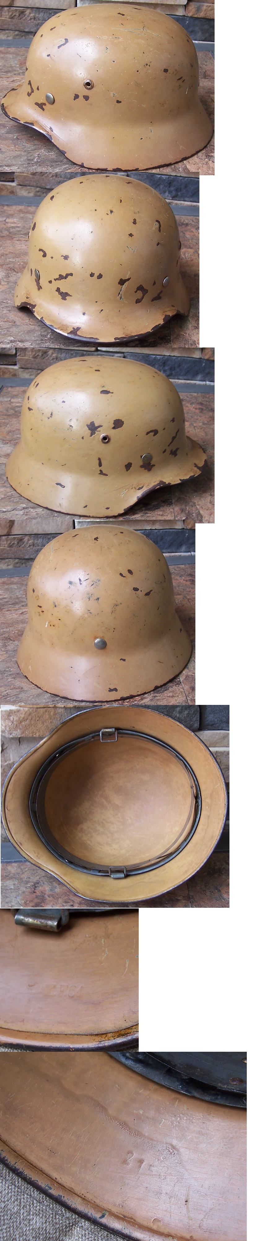 M35 ET64 Tan Camo Helmet shell