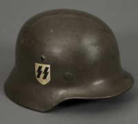 A Steel Helmet M35 Waffen SS Double Decal