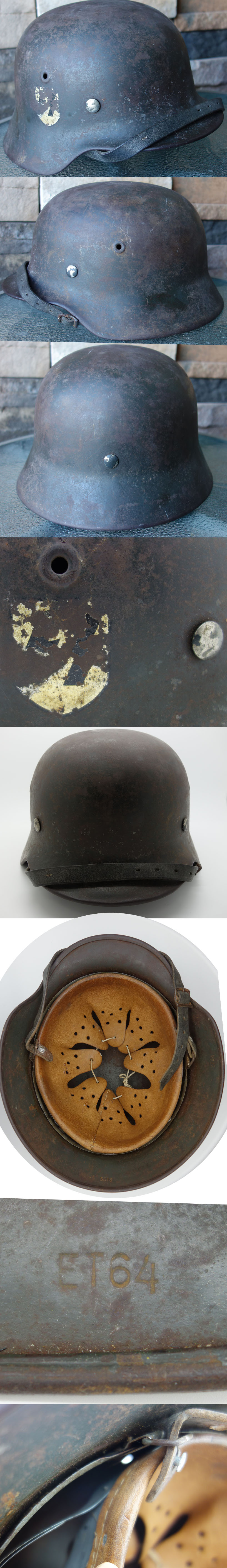 SS M40 Single Decal Helmet