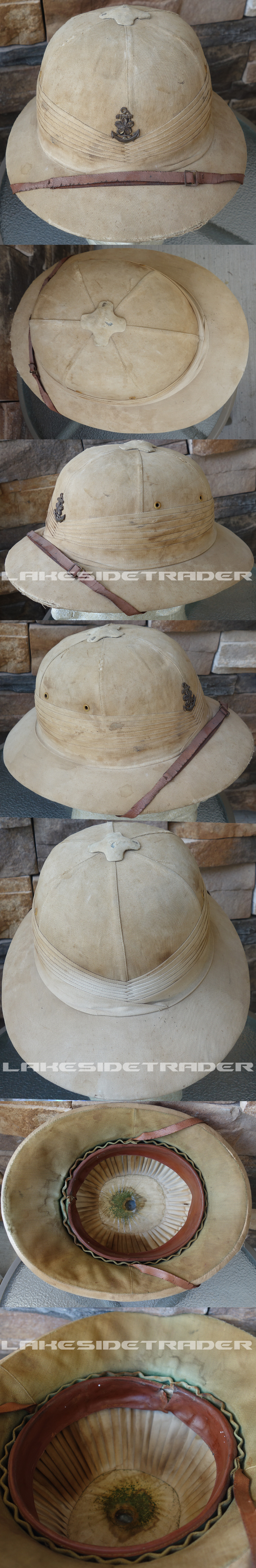 Japanese Navy Officer Pith Helmet