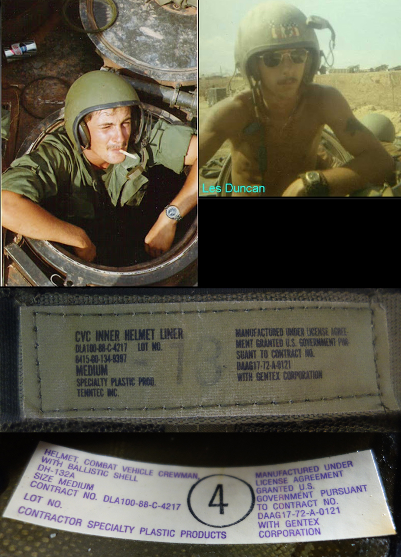 Vietnam era US Tanker's Helmet & Goggles