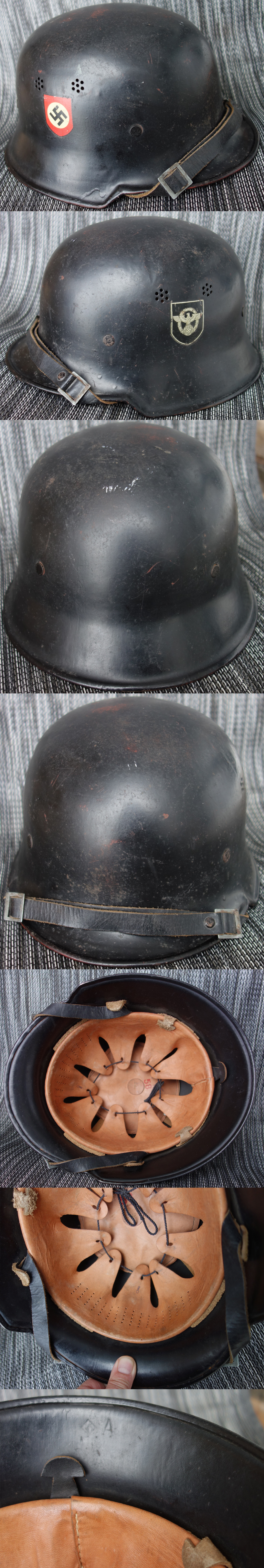 M34 DD Fire Police Helmet