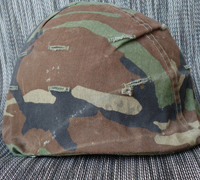 US M1 Combat Helmet w Camo Cover Vietnam Era