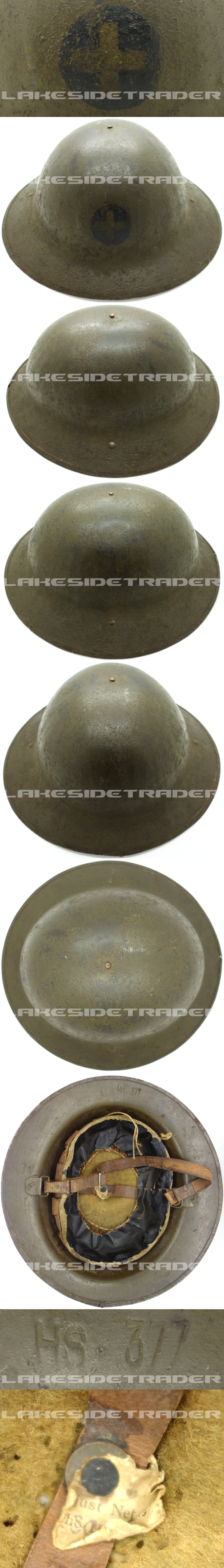 US, WWI - M1917 33rd Infantry Division Doughboy Helmet