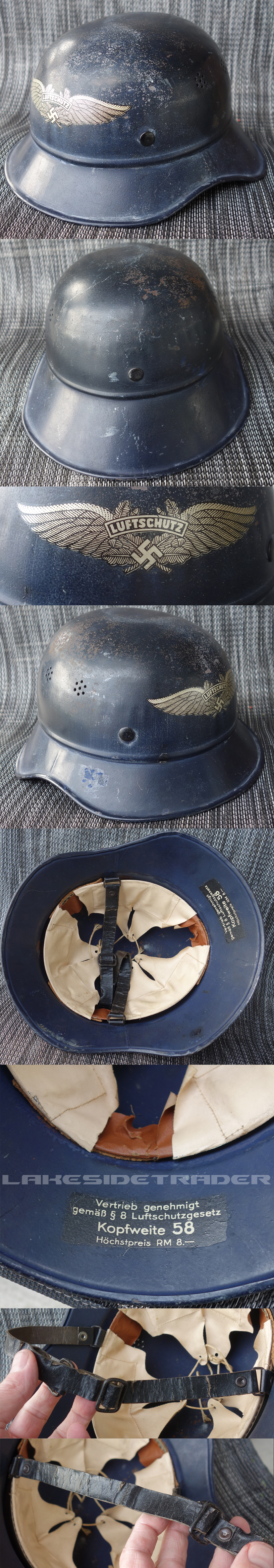 M38 Luftschutz Helmet Shell