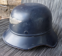 M38 Luftschutz 3 piece Gladiator style Helmet