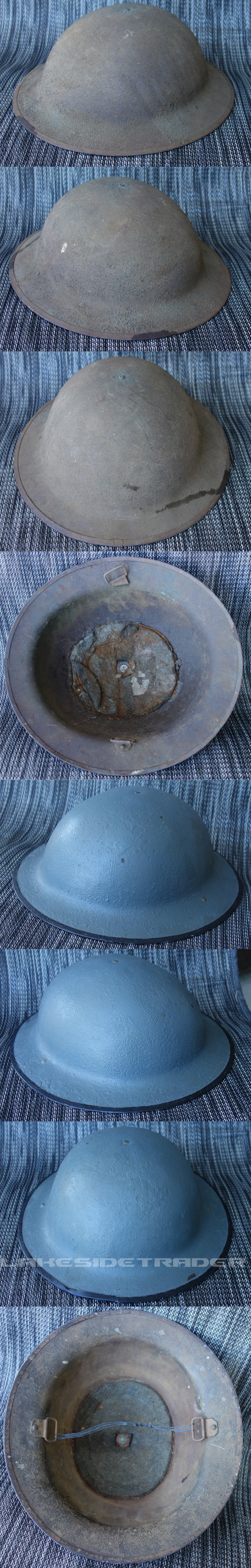 2 US Dougboy Helmet Shells 2 US Dougboy Helmet Shells