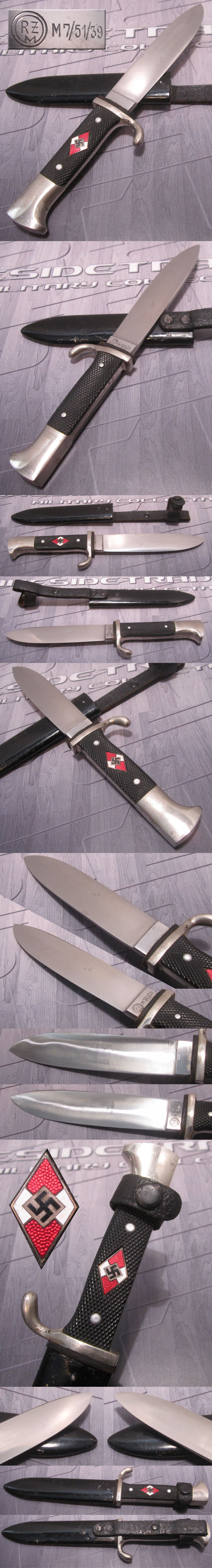 RZM M7/51/39 Hitler Youth Knife
