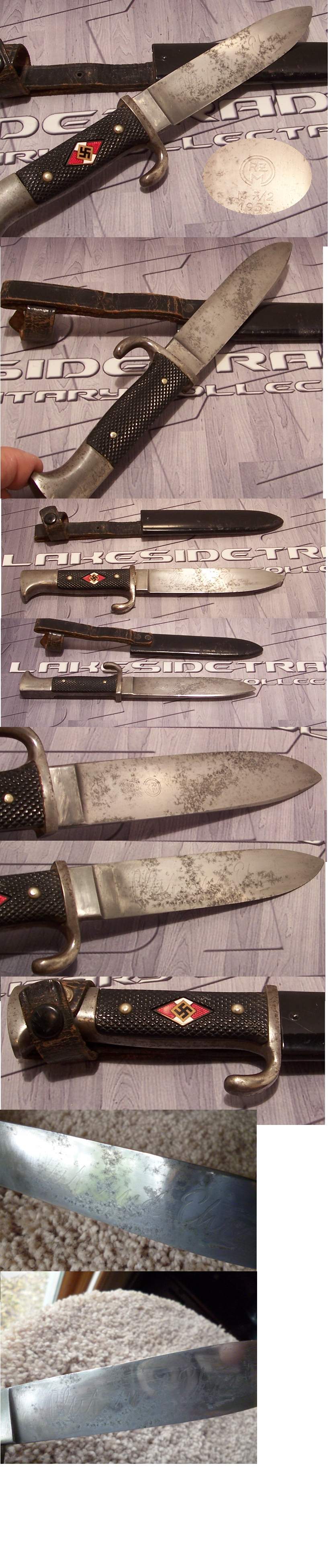 Transitional Voos Hitler Youth Dagger 1936
