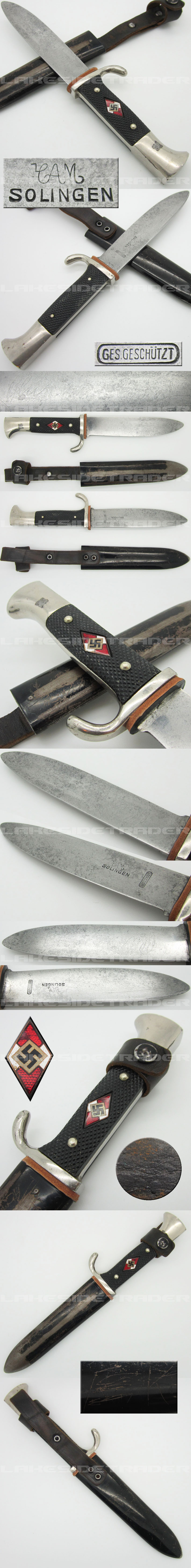 Early Hitler Youth Knife by CAM