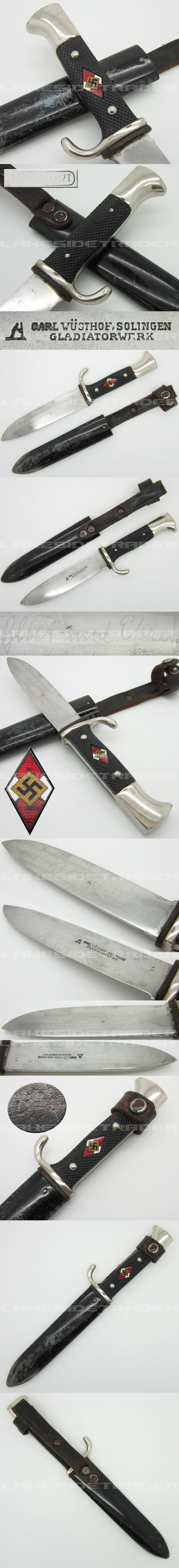 Early Hitler Youth Dagger by C. Wüsthof 