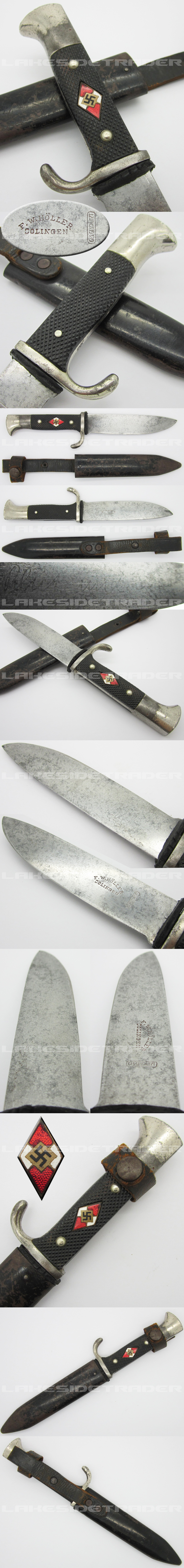 Early Hitler Youth Knife by H?ller