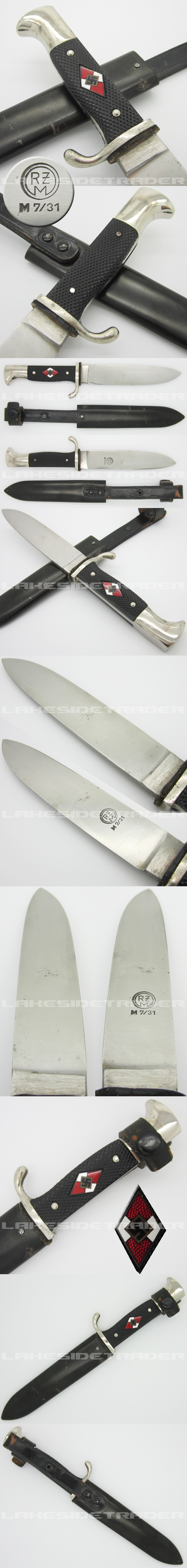 Hitler Youth Dagger by RZM M7/31