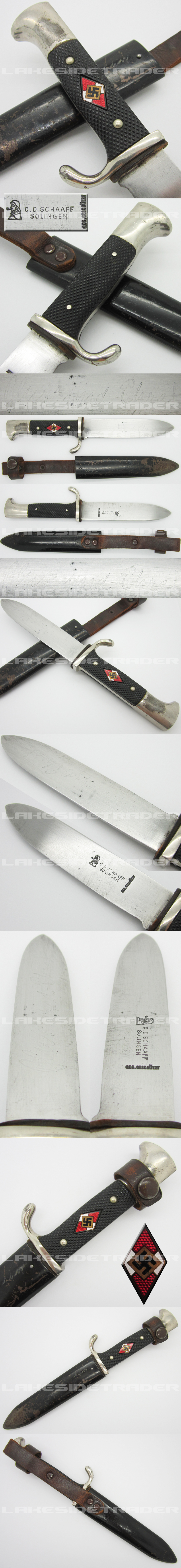 Early Hitler Youth Knife by C.D. Schaaff
